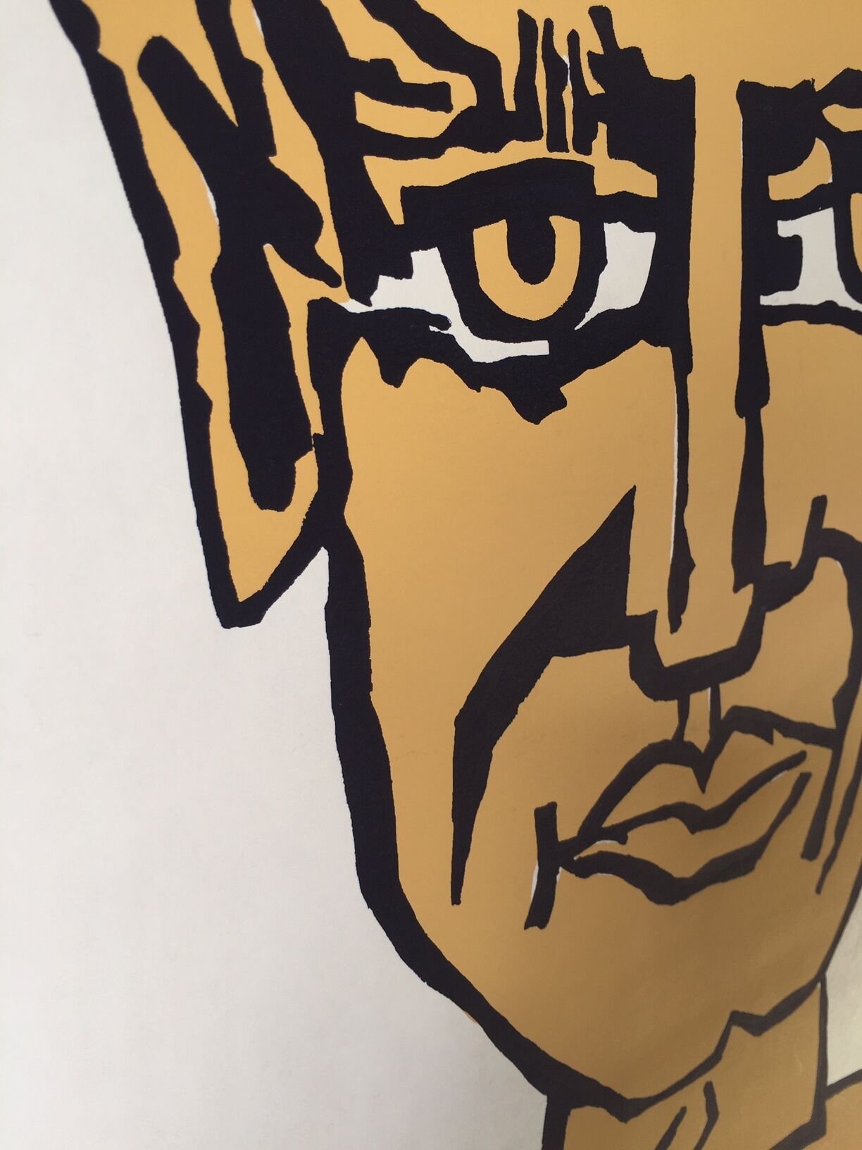 Boris Vian screenprint by Gabriel Paris