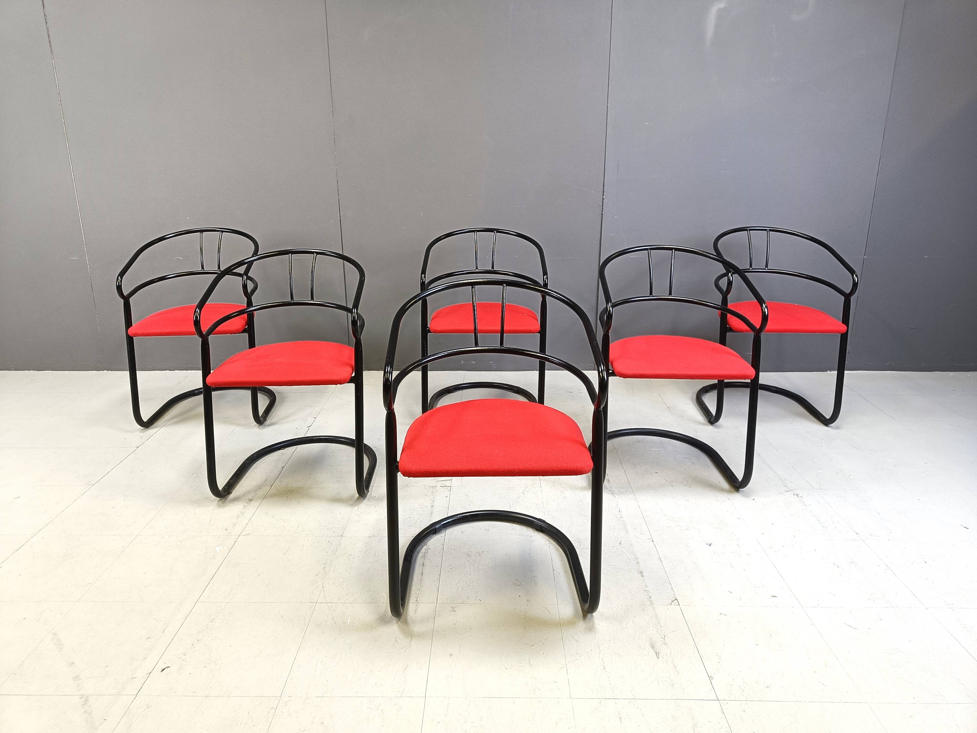 Post modern dining chairs, 1980s