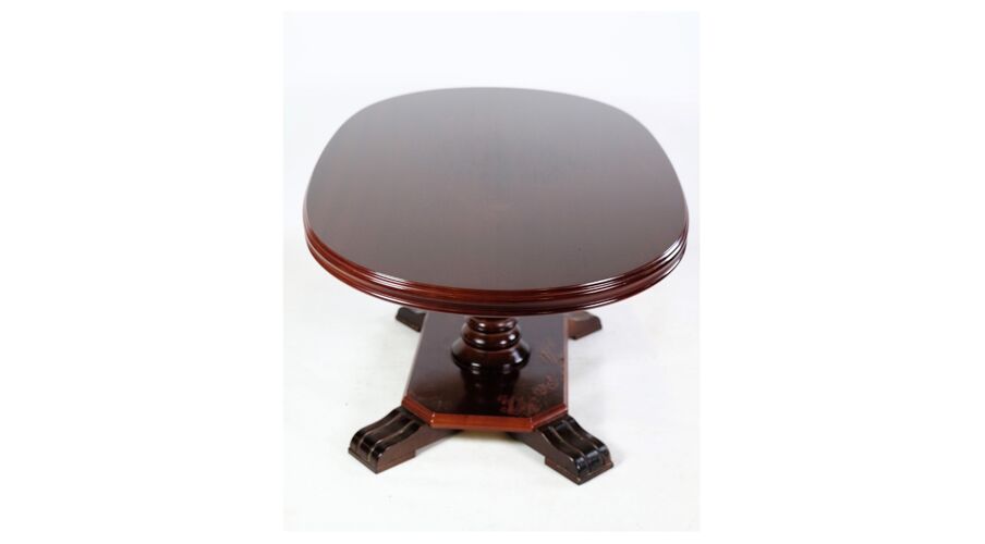 Oval Mahogany Coffee Table from Around the 1930s