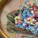 Watercolor on paper bouquet of flowers by a euget-barry xxe frame dore