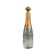 Cut glass and copper bottle flask