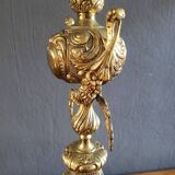 Large antique lamp base 50 cm Napoleon III style – gilded regulus