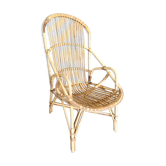 Old vintage rattan chair