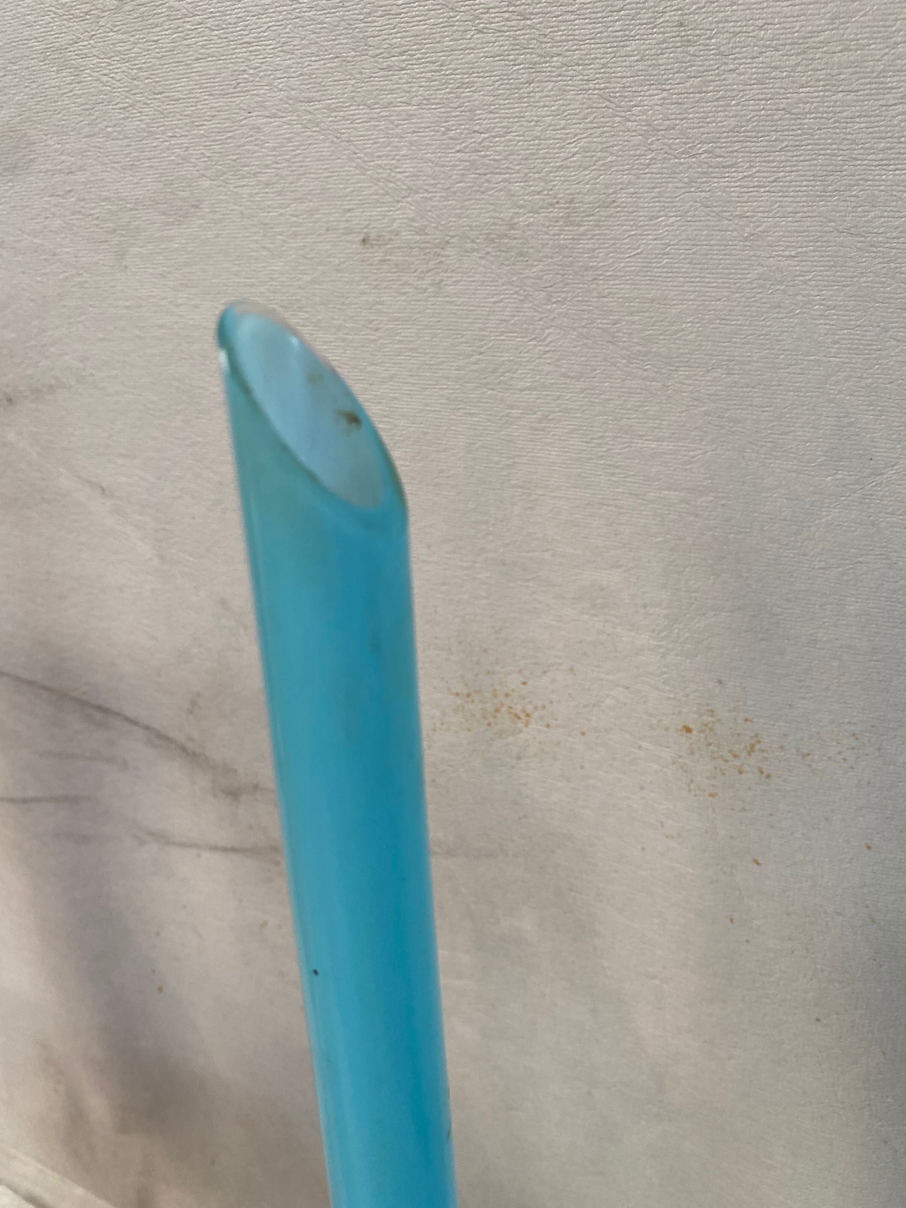 Vintage blue opaline vase