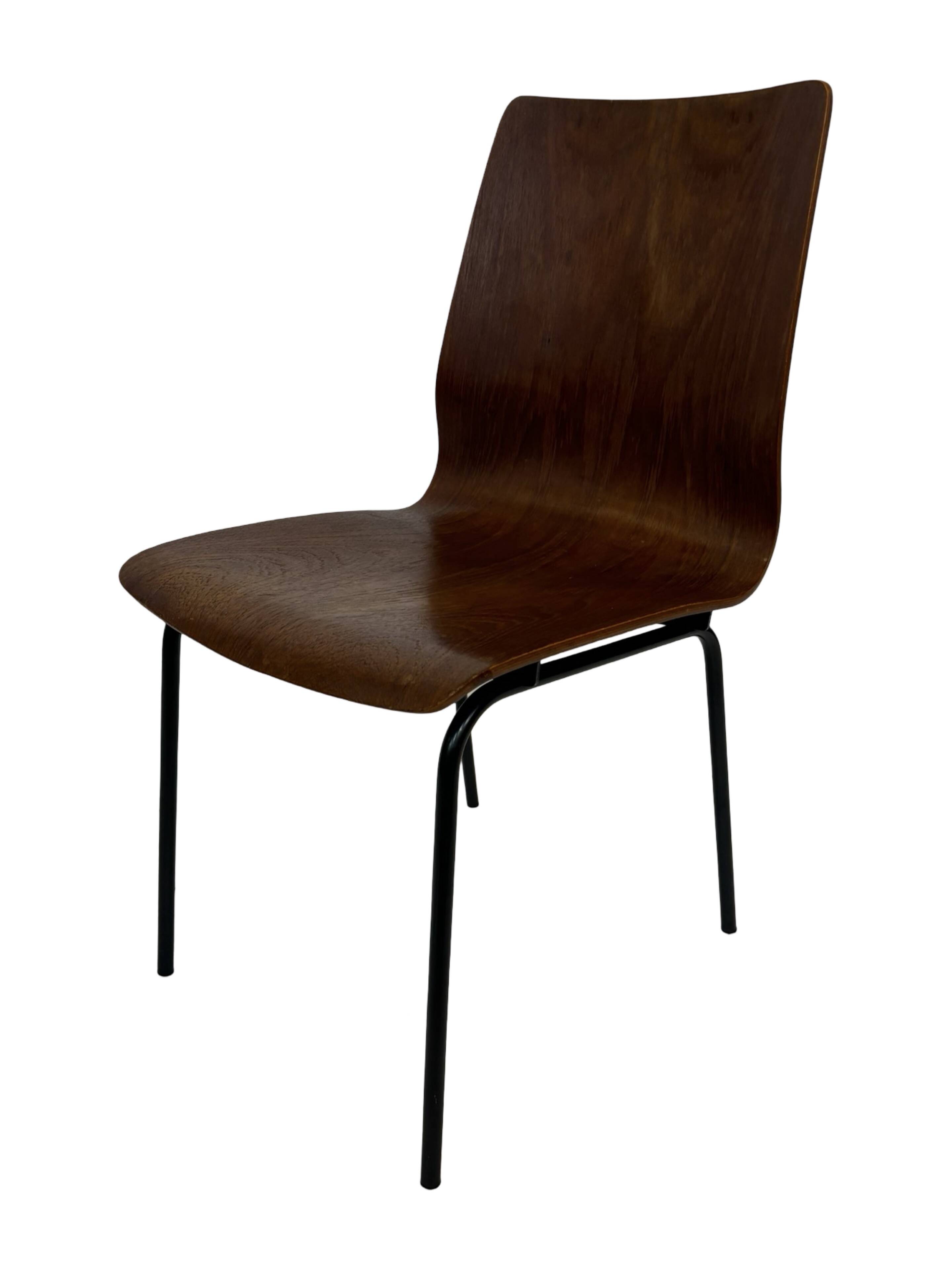 Vintage Friso Kramer for Auping 'Euroika' plywood dining chair, The Netherlands 1960's