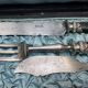 7-piece carving and serving set from the early 20th century.