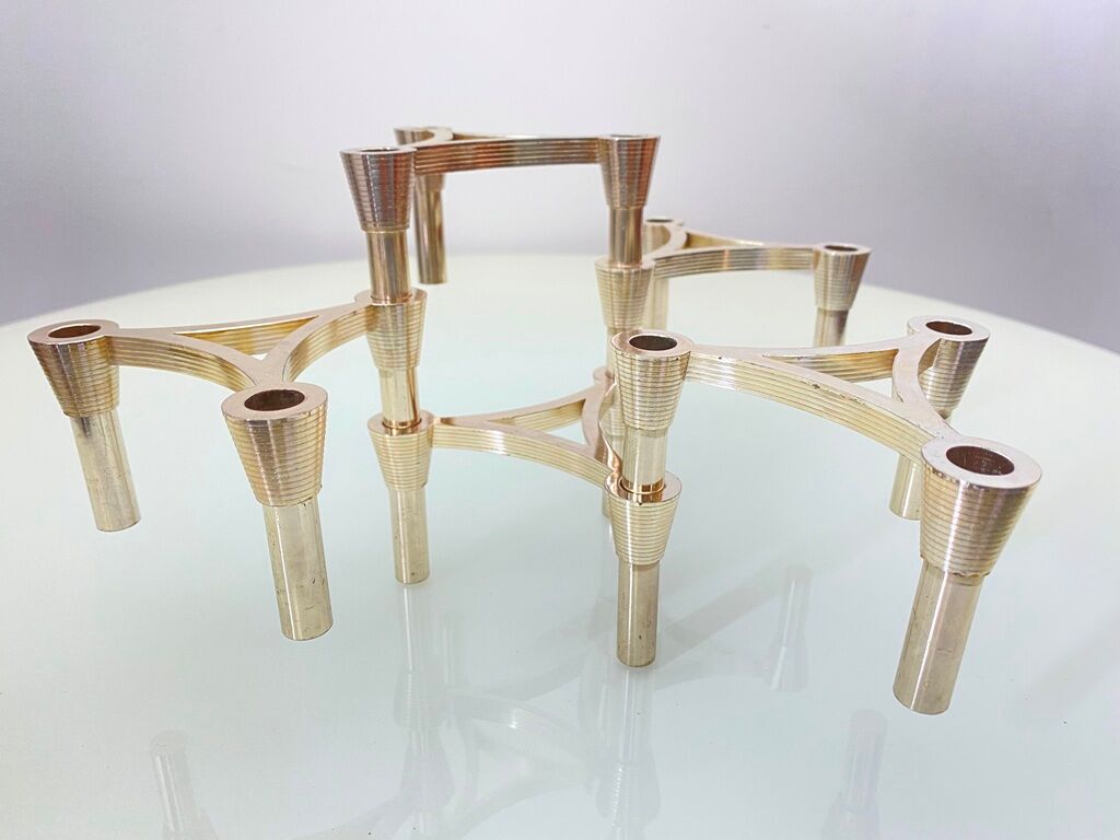5 modular candle holders varying NAGEL 1970