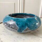 Cendrier bleu fat lava en céramique