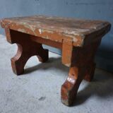 Antique wooden bench, en brun mocca