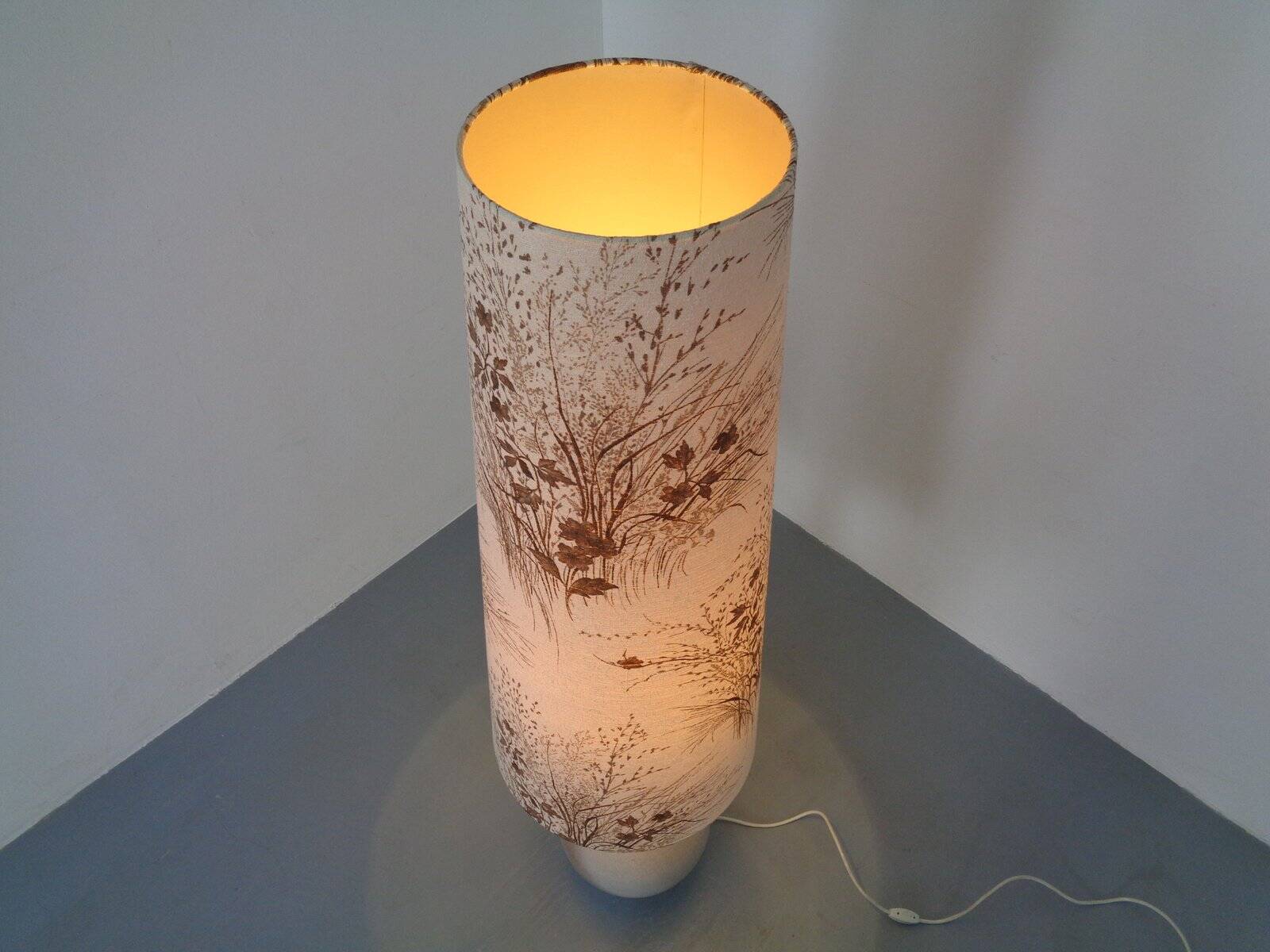 Large ceramic floor lamp by Peter Delius for Hamelner Töpferei, 1960s.