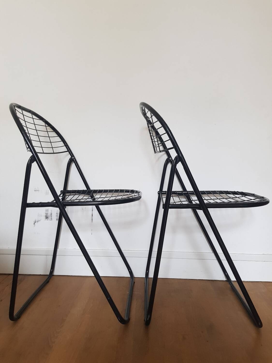 Set of 2 Alland folding chairs by Niels Gamelsgaard