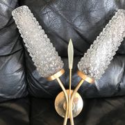 Paire d appliques tulipes années 70