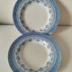 Pair of old Boulenger Choisy-le-Roi soup plates – Gallic decor