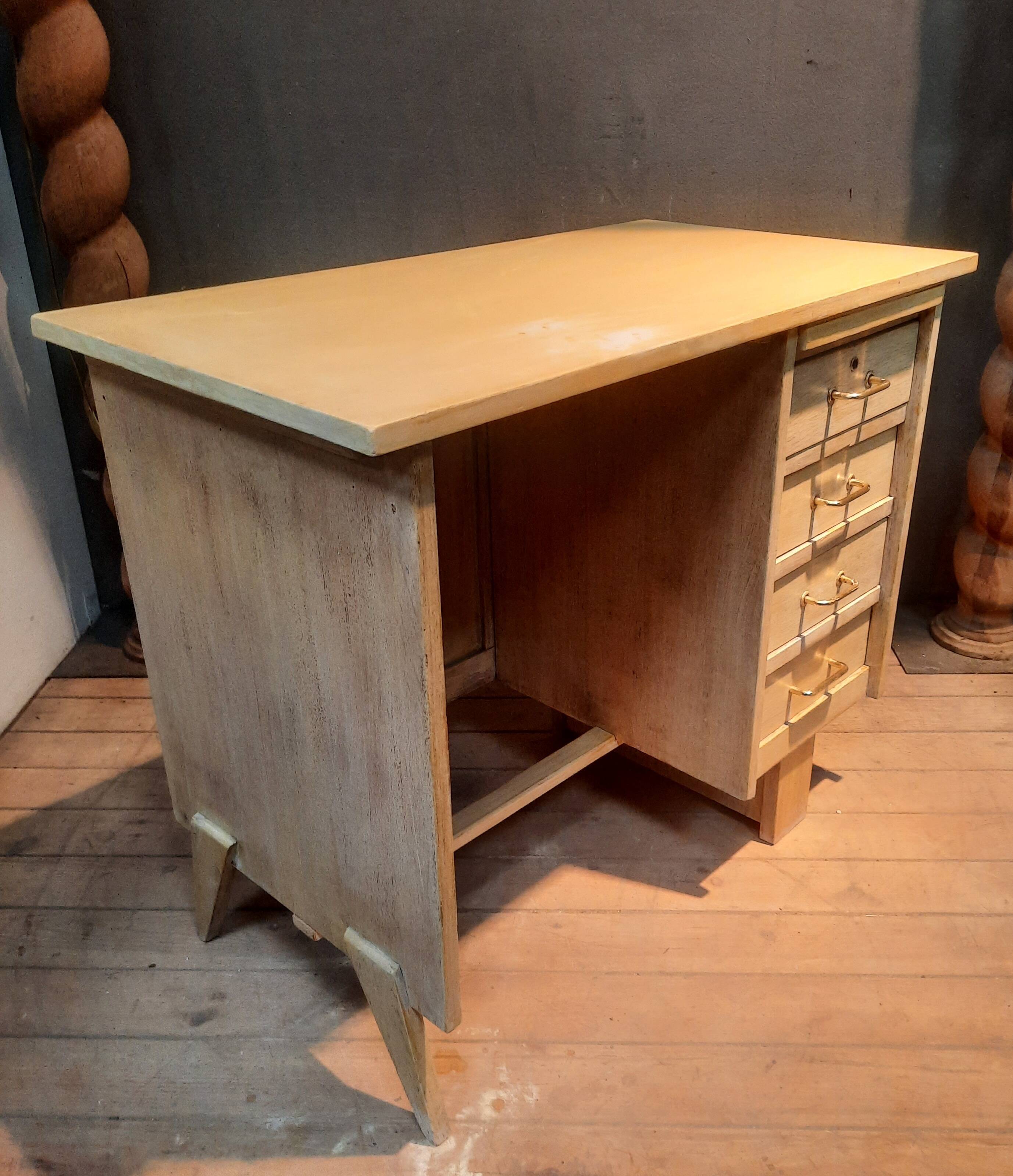 1950s single-pedestal desk