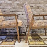 Pair of vintage Danish armchairs from the 1970s