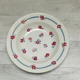 Set of 6 hollow plates terra de fer Sarreguemines