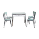 Formica water green table and chairs set