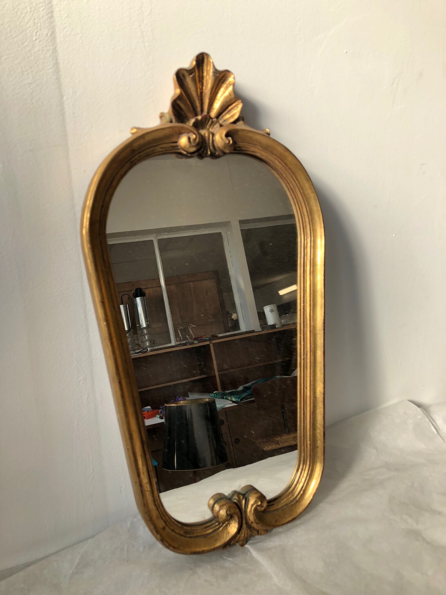 Former mirror wooden gold 36x55cm
