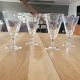 4 stemmed glasses - Lily of the Valley pattern