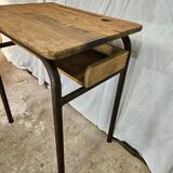School desk 1950 one place adult size with locker