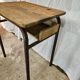Bureau d'écolier 1950 une place taille adulte avec casier