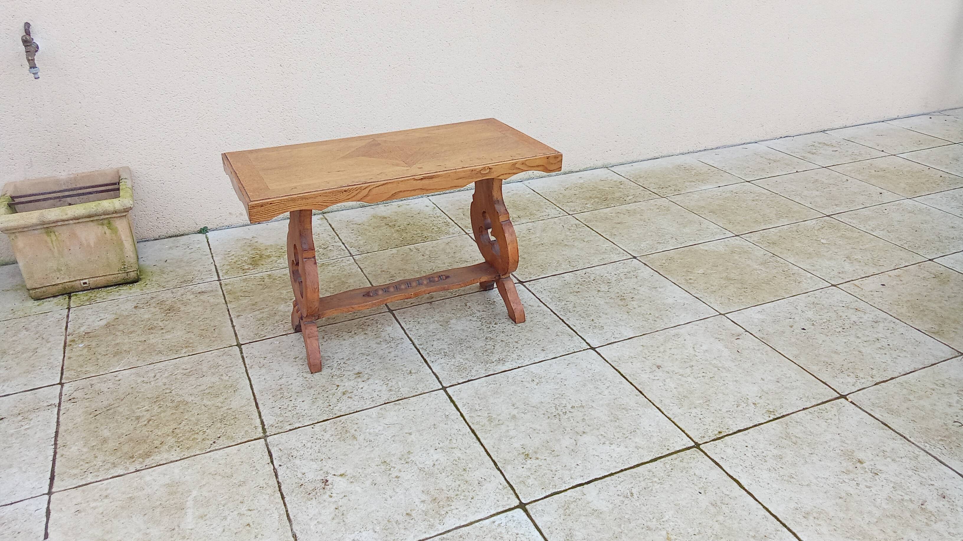 Vintage mountain chalet coffee table