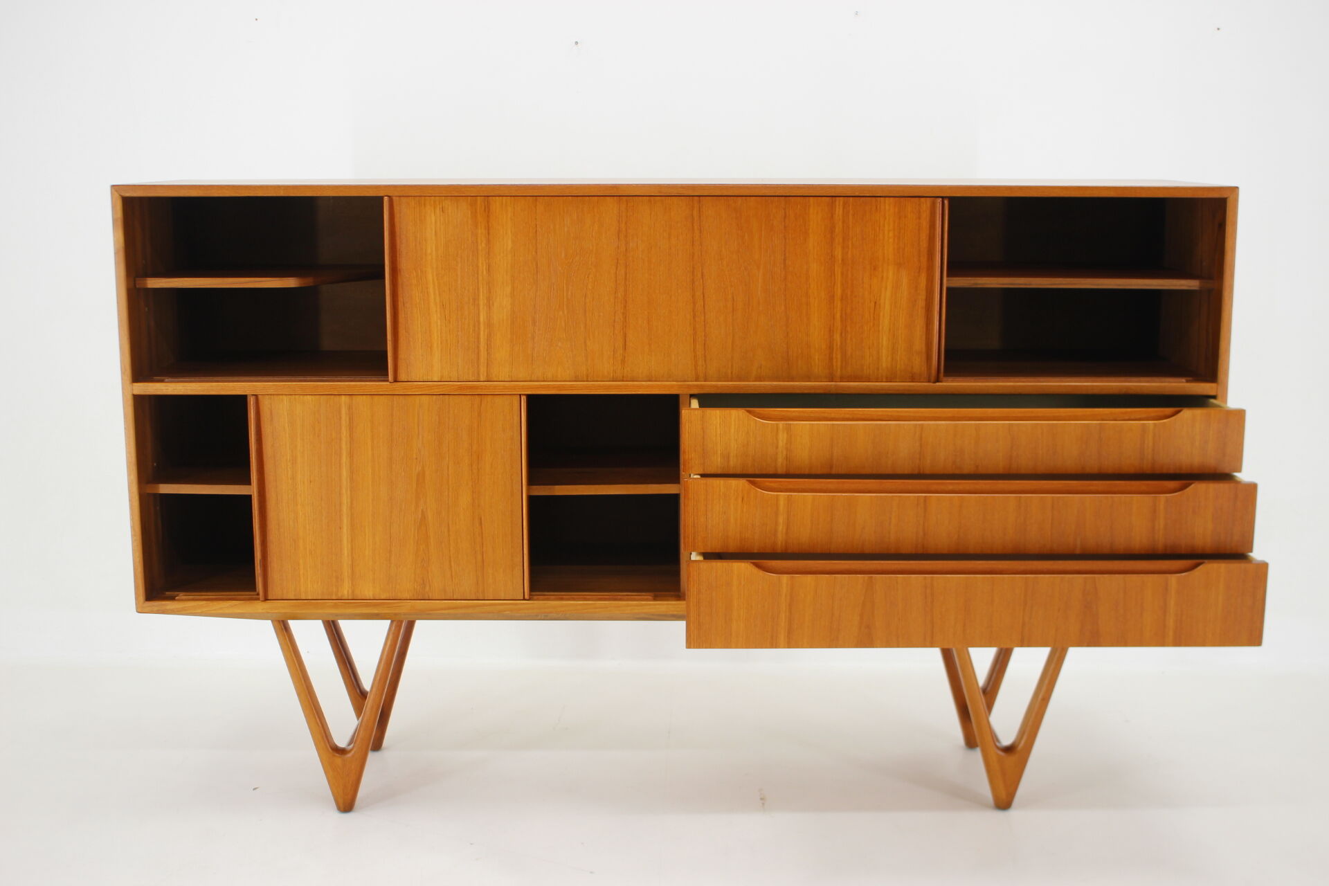 1960s Kurt Ostervig Teak Highboard ,Denmark