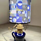 Late 19th century electrified oil lamp - unique "Sèvres" model