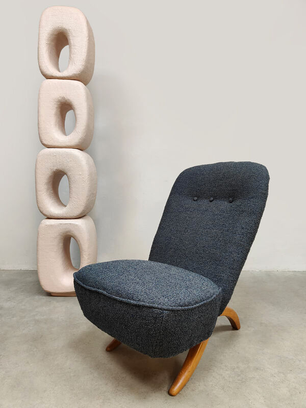 Chaise Congo vintage design néerlandais Theo Ruth Artifort