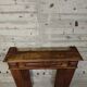 Wooden fireplace mantel