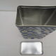 Series of 4 metal boxes, blue and white lustucru decoration