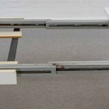 Extendable pedestal dining table by George Nelson for Herman Miller