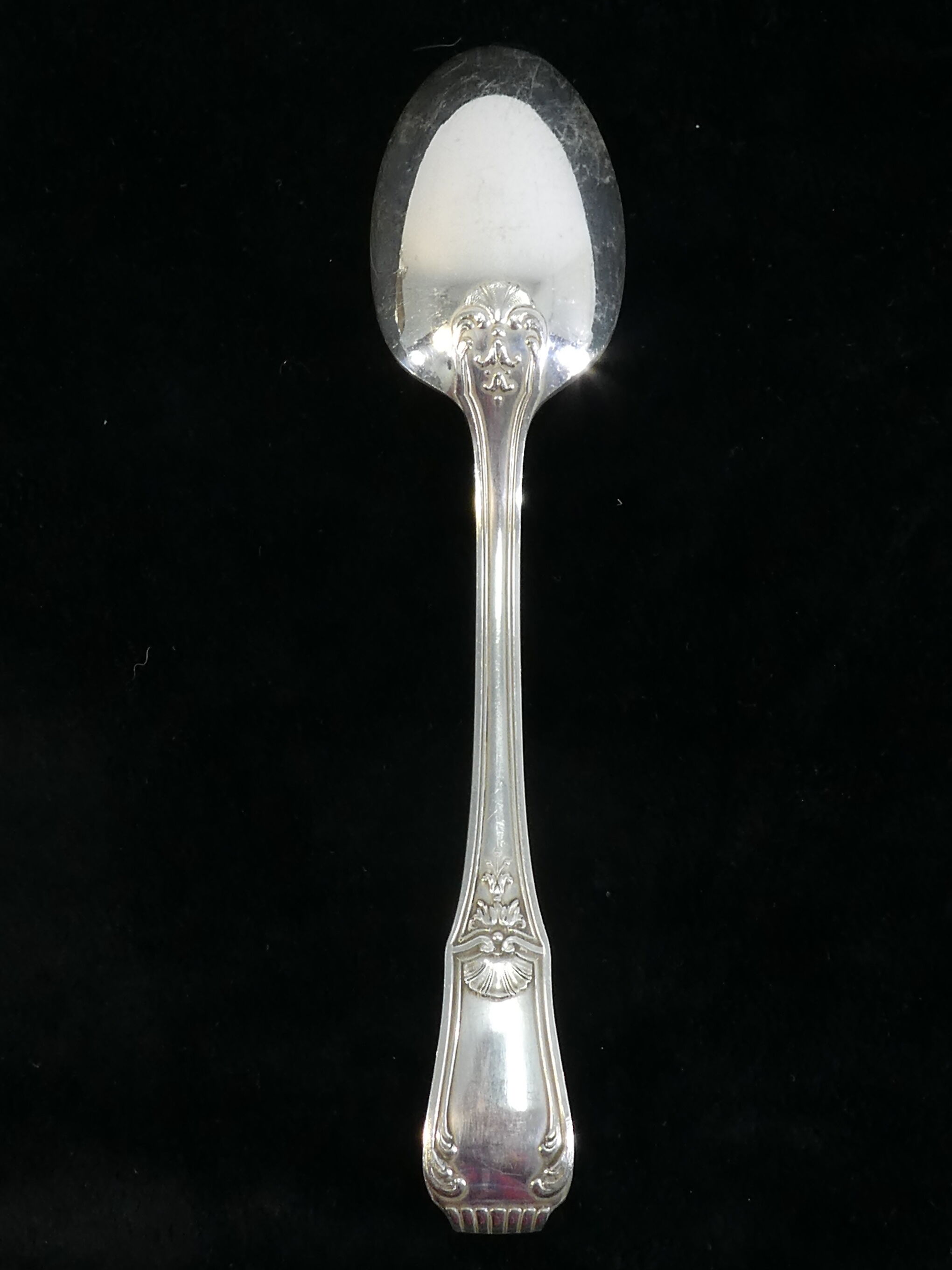 12 large spoonfuls Boulenger in silver metal model regence berry