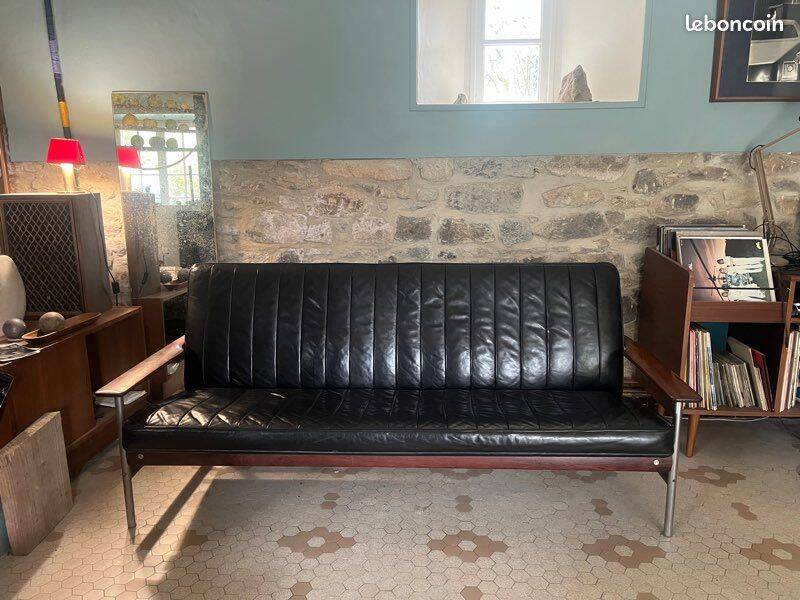Canapé design scandinave 50’s par Sven Ivar Dysthe