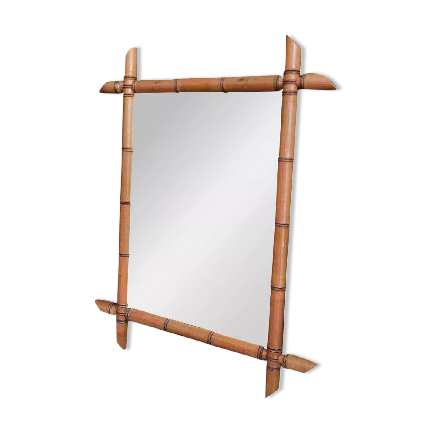 Bamboo mirror 1900 58*74 cm.