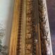 Impressionist painting "Animated twilight landscape" 19th century signed Barbizon
