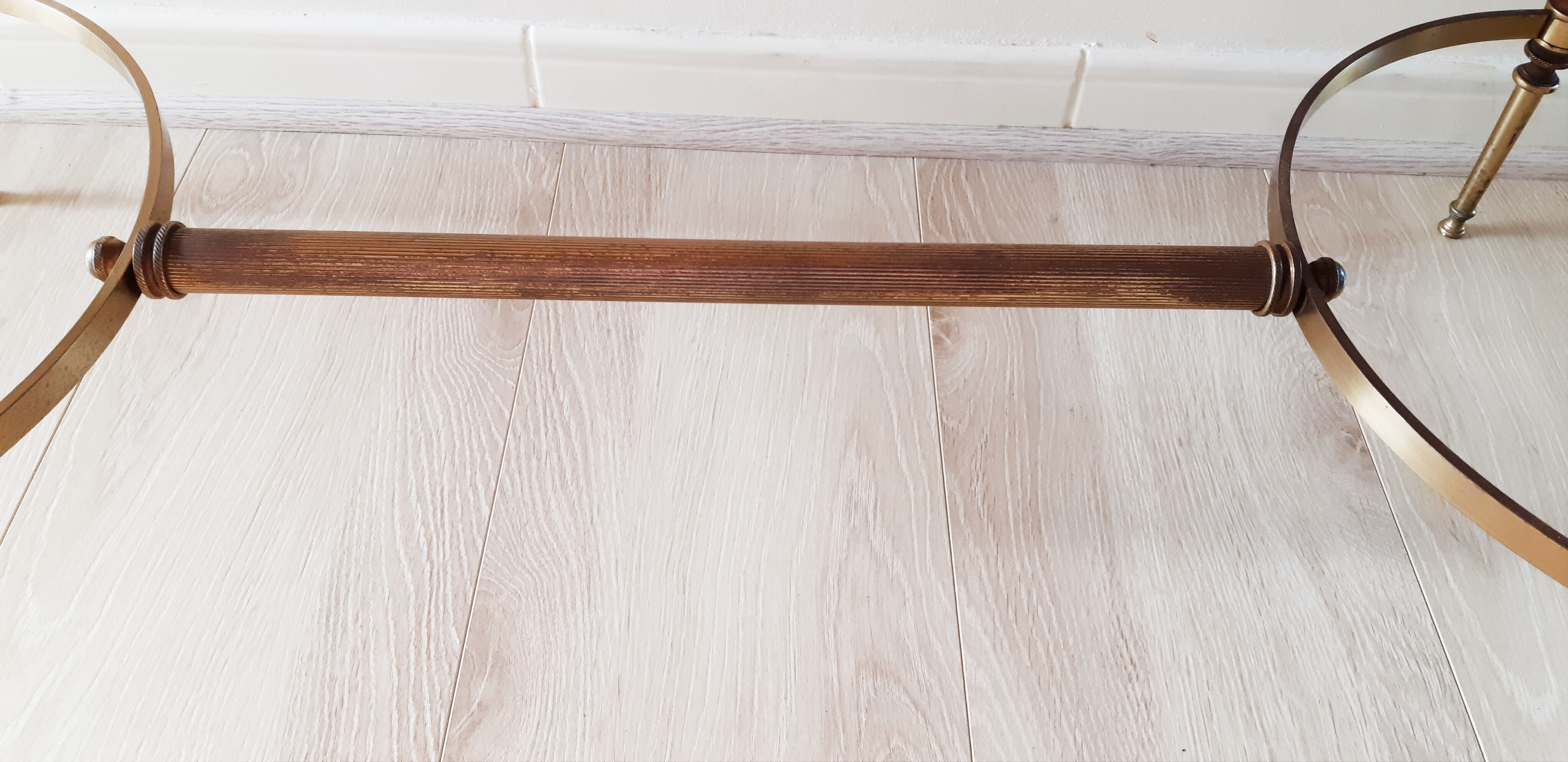 Bronze and marble coffee table