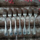 14 antique silver-plated cutlery sets