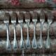 14 antique silver-plated cutlery sets