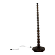 Turned wooden floor lamp base, 1980
