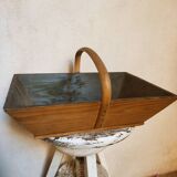 Wooden picking basket