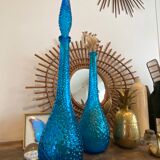 Turquoise blue Empoli decanter