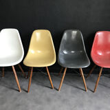 Set of 4 DSW Chairs by Charles and Ray Eames for Herman Miller