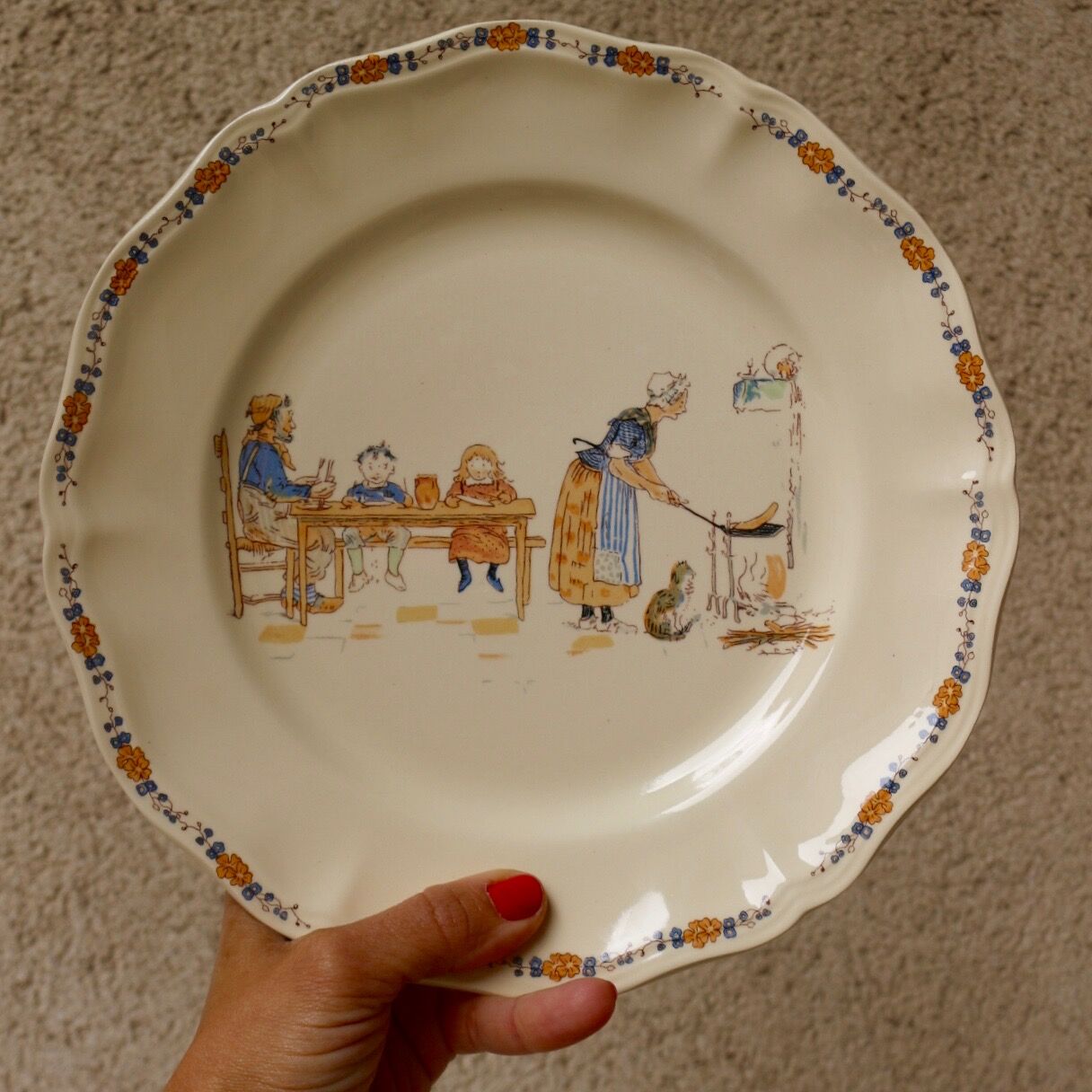 Plates children richards, sarreguemines