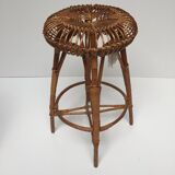 Vintage Wicker bar stool