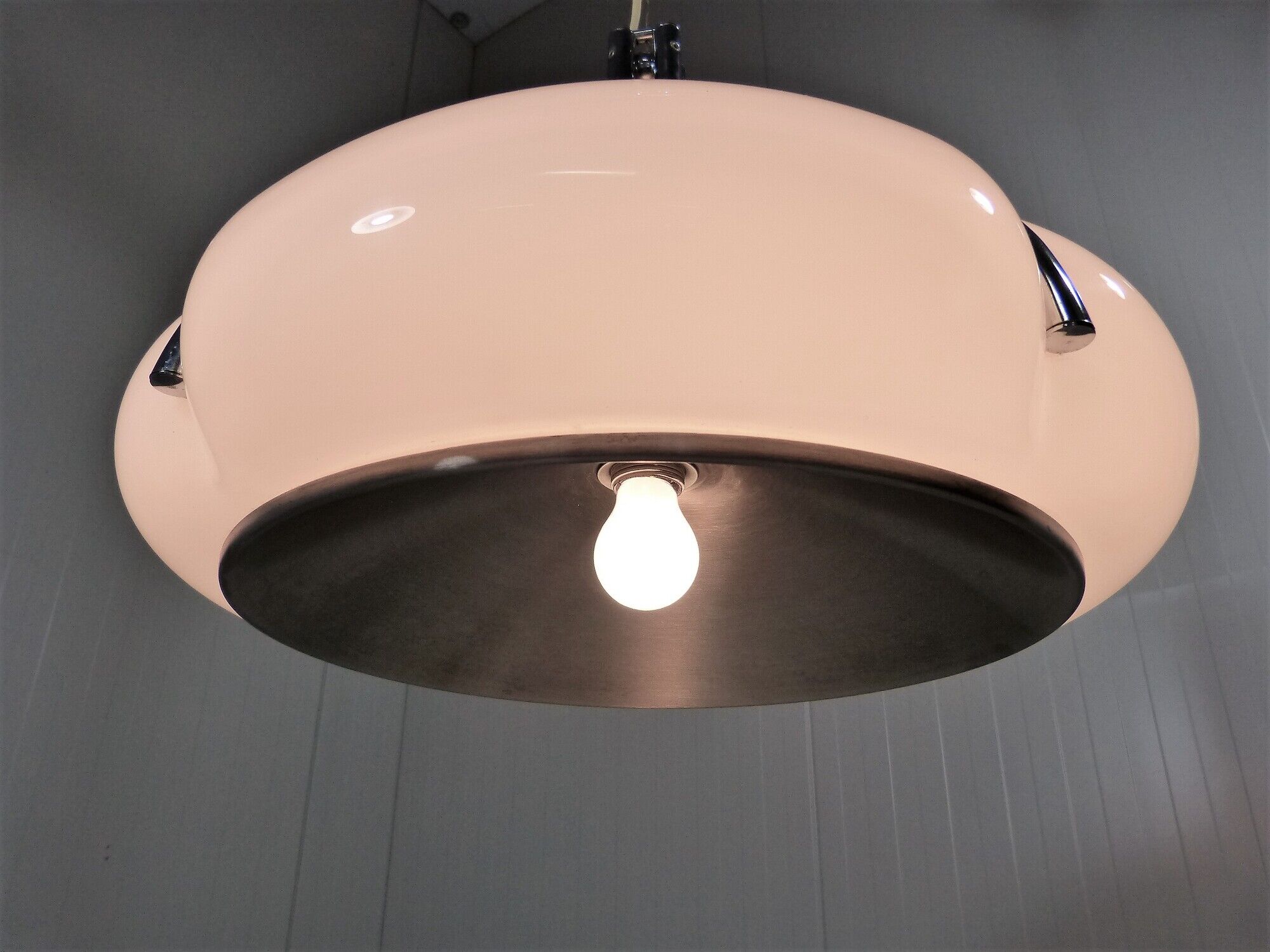 Lampe Suspendue Vintage Meblo Guzzini Rise & Fall - Années 1960 - Style Space - Occasion Fonctionnelle