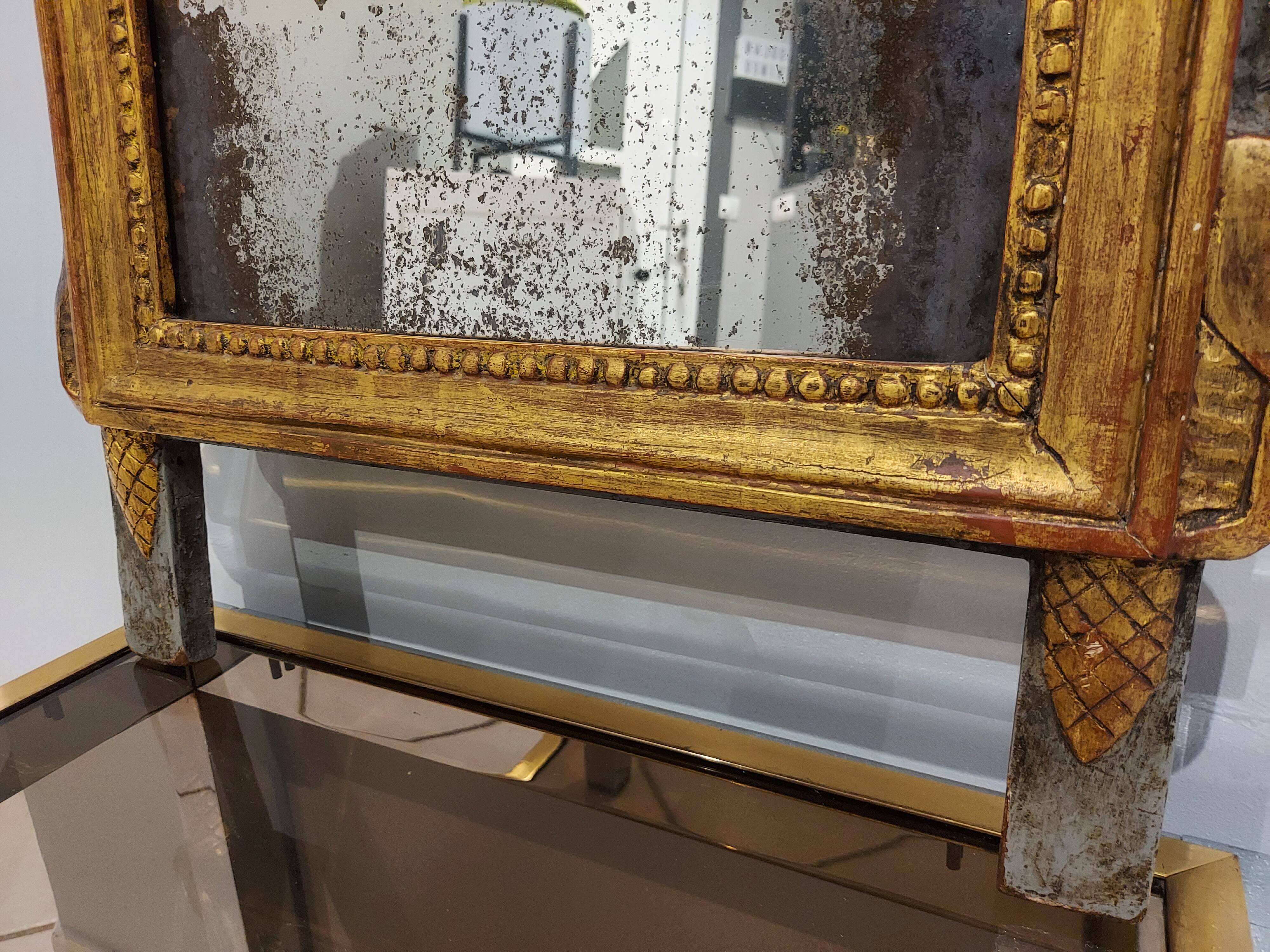 Miroir époque Louis XVI début XIXeme siècle - 77x44cm