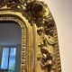 Large fireplace mirror from the Napoléon III period 208×86cm mercury glass