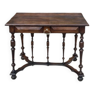 Louis XIII Style Walnut Writing Table, 19th Century