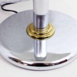 Mushroom lamp in chromed metal
